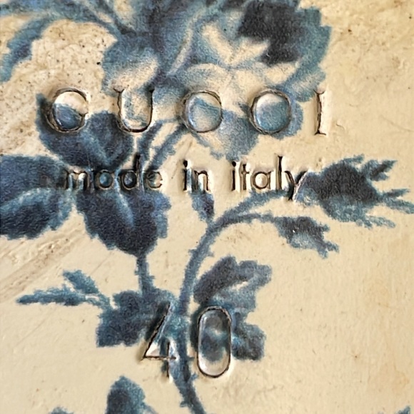 Brown/gold Gucc leather flats with box - Picture 12 of 12